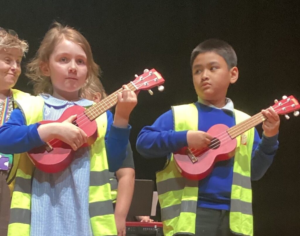 Minerva pupils shine at Bristol Beacon ukulele performance